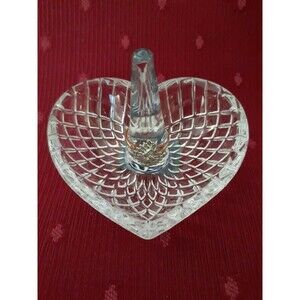 Crystal Heart Shaped Ring Holder, Celebrations By Mikasa - NEW!!!